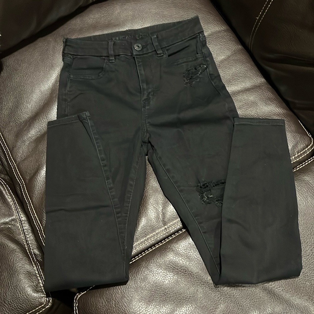 American eagle destroyed curvy high rise jean legging